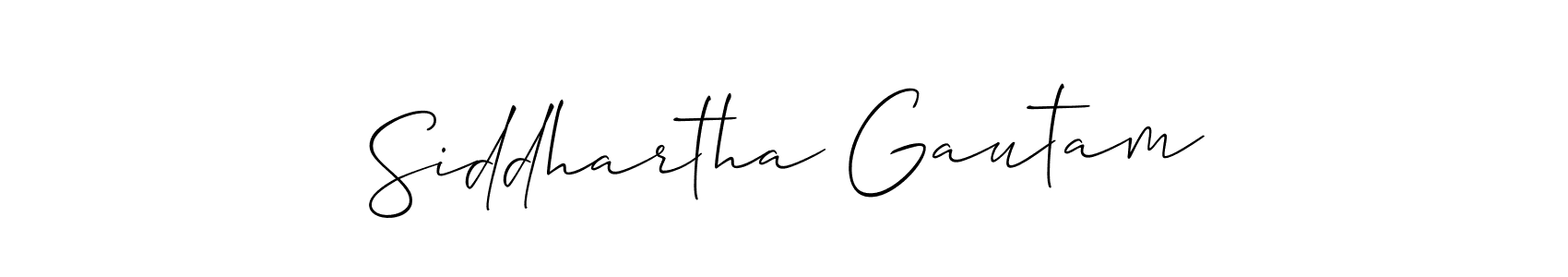 Create a beautiful signature design for name Siddhartha Gautam. With this signature (Allison_Script) fonts, you can make a handwritten signature for free. Siddhartha Gautam signature style 2 images and pictures png