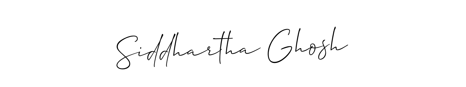 Make a beautiful signature design for name Siddhartha Ghosh. With this signature (Allison_Script) style, you can create a handwritten signature for free. Siddhartha Ghosh signature style 2 images and pictures png