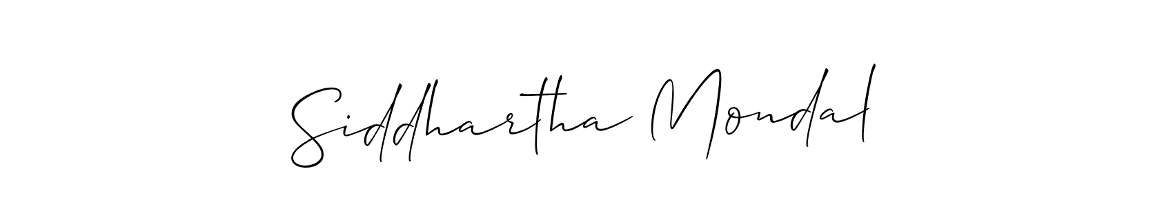 Allison_Script is a professional signature style that is perfect for those who want to add a touch of class to their signature. It is also a great choice for those who want to make their signature more unique. Get Siddhartha Mondal name to fancy signature for free. Siddhartha Mondal signature style 2 images and pictures png