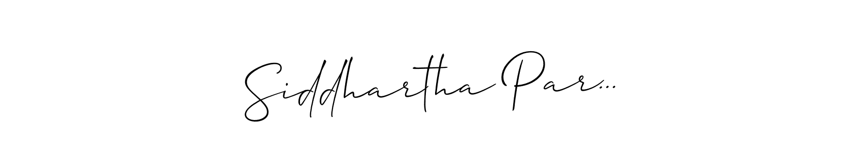 It looks lik you need a new signature style for name Siddhartha Par.... Design unique handwritten (Allison_Script) signature with our free signature maker in just a few clicks. Siddhartha Par... signature style 2 images and pictures png