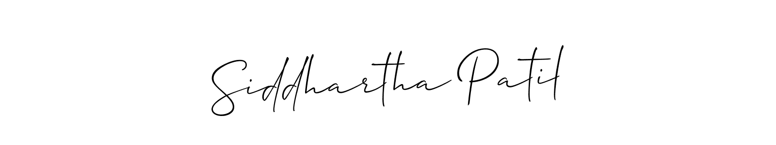Make a short Siddhartha Patil signature style. Manage your documents anywhere anytime using Allison_Script. Create and add eSignatures, submit forms, share and send files easily. Siddhartha Patil signature style 2 images and pictures png