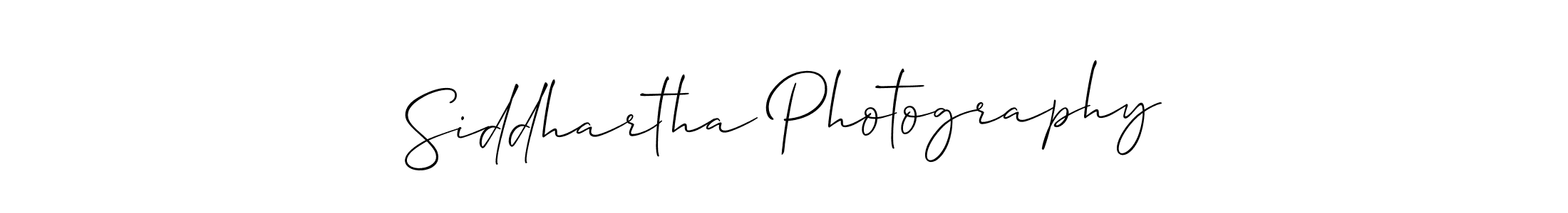 You should practise on your own different ways (Allison_Script) to write your name (Siddhartha Photography) in signature. don't let someone else do it for you. Siddhartha Photography signature style 2 images and pictures png