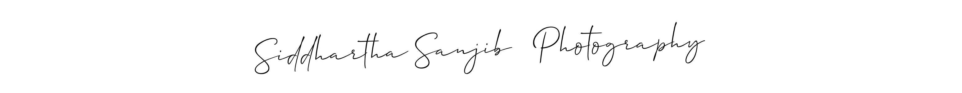 Use a signature maker to create a handwritten signature online. With this signature software, you can design (Allison_Script) your own signature for name Siddhartha Sanjib   Photography. Siddhartha Sanjib   Photography signature style 2 images and pictures png