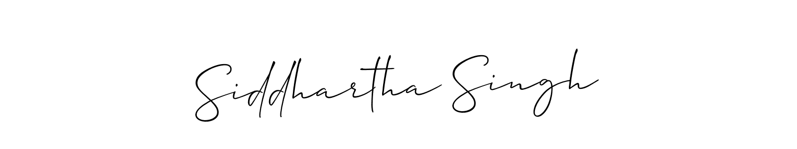 How to make Siddhartha Singh name signature. Use Allison_Script style for creating short signs online. This is the latest handwritten sign. Siddhartha Singh signature style 2 images and pictures png