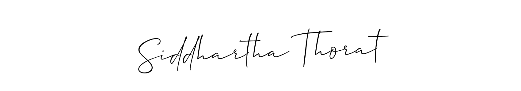 How to make Siddhartha Thorat name signature. Use Allison_Script style for creating short signs online. This is the latest handwritten sign. Siddhartha Thorat signature style 2 images and pictures png