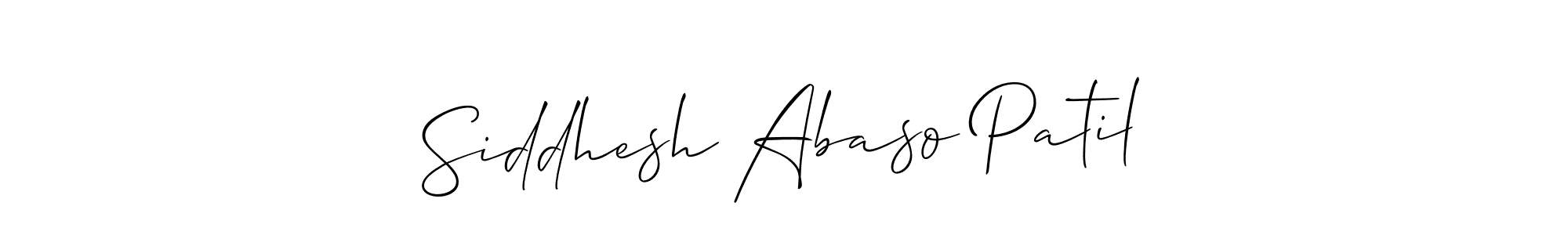 Allison_Script is a professional signature style that is perfect for those who want to add a touch of class to their signature. It is also a great choice for those who want to make their signature more unique. Get Siddhesh Abaso Patil name to fancy signature for free. Siddhesh Abaso Patil signature style 2 images and pictures png