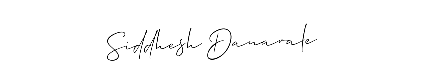 Design your own signature with our free online signature maker. With this signature software, you can create a handwritten (Allison_Script) signature for name Siddhesh Danavale. Siddhesh Danavale signature style 2 images and pictures png