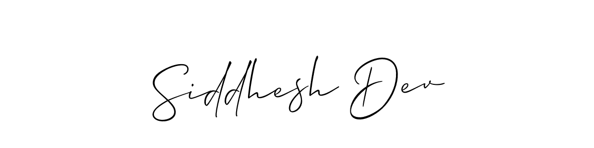 Best and Professional Signature Style for Siddhesh Dev. Allison_Script Best Signature Style Collection. Siddhesh Dev signature style 2 images and pictures png