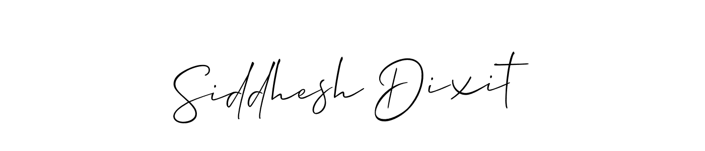 Create a beautiful signature design for name Siddhesh Dixit. With this signature (Allison_Script) fonts, you can make a handwritten signature for free. Siddhesh Dixit signature style 2 images and pictures png