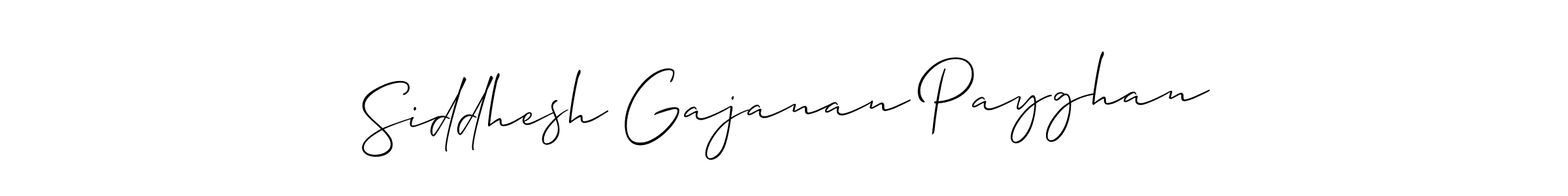 Make a beautiful signature design for name Siddhesh Gajanan Payghan. Use this online signature maker to create a handwritten signature for free. Siddhesh Gajanan Payghan signature style 2 images and pictures png