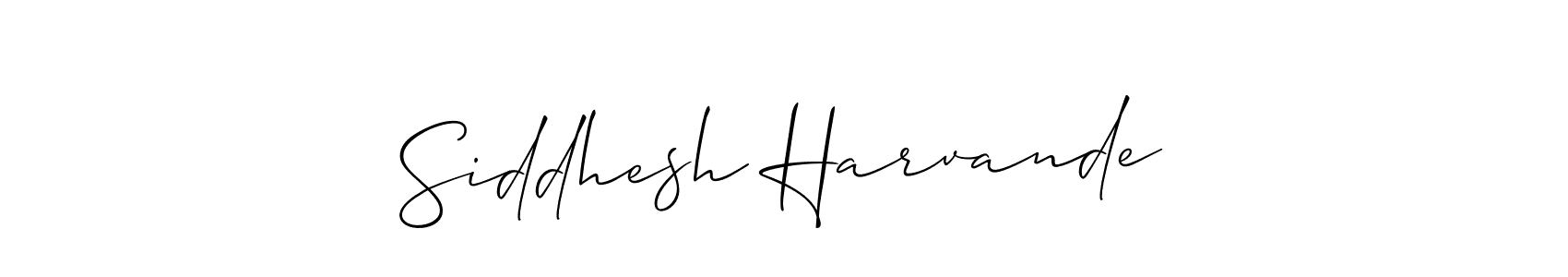 Also You can easily find your signature by using the search form. We will create Siddhesh Harvande name handwritten signature images for you free of cost using Allison_Script sign style. Siddhesh Harvande signature style 2 images and pictures png