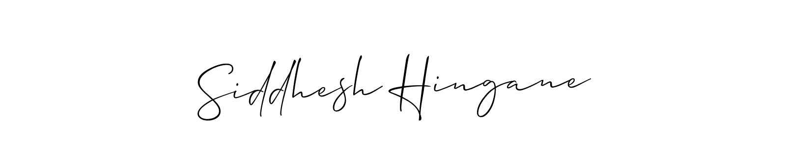 Make a short Siddhesh Hingane signature style. Manage your documents anywhere anytime using Allison_Script. Create and add eSignatures, submit forms, share and send files easily. Siddhesh Hingane signature style 2 images and pictures png