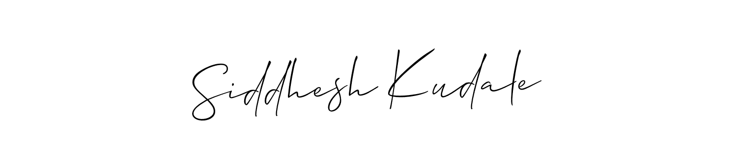 Make a beautiful signature design for name Siddhesh Kudale. Use this online signature maker to create a handwritten signature for free. Siddhesh Kudale signature style 2 images and pictures png