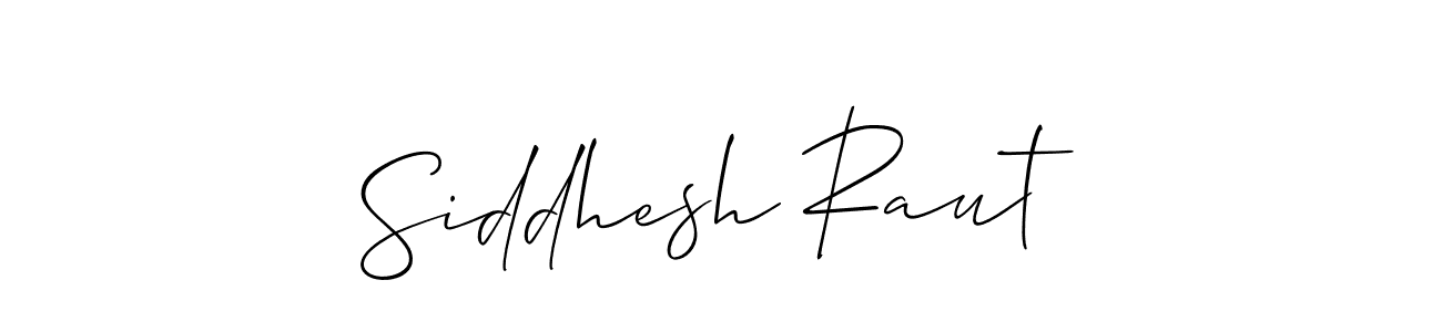 Create a beautiful signature design for name Siddhesh Raut. With this signature (Allison_Script) fonts, you can make a handwritten signature for free. Siddhesh Raut signature style 2 images and pictures png