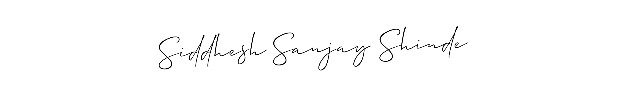 Make a beautiful signature design for name Siddhesh Sanjay Shinde. Use this online signature maker to create a handwritten signature for free. Siddhesh Sanjay Shinde signature style 2 images and pictures png