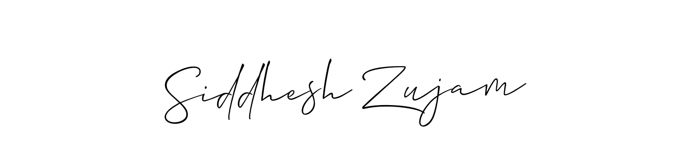 Make a beautiful signature design for name Siddhesh Zujam. Use this online signature maker to create a handwritten signature for free. Siddhesh Zujam signature style 2 images and pictures png