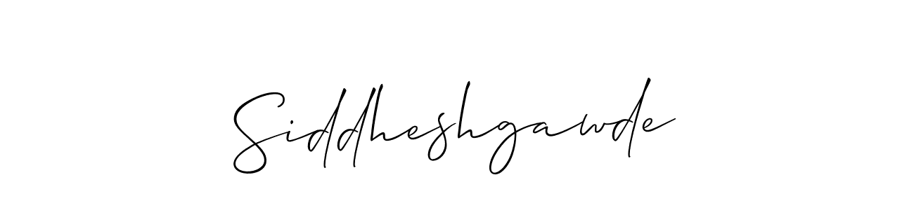 Also we have Siddheshgawde name is the best signature style. Create professional handwritten signature collection using Allison_Script autograph style. Siddheshgawde signature style 2 images and pictures png