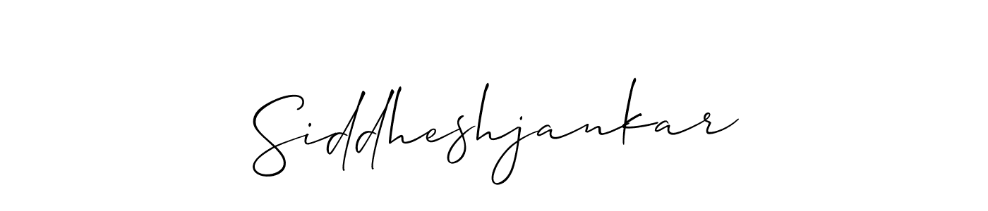 Allison_Script is a professional signature style that is perfect for those who want to add a touch of class to their signature. It is also a great choice for those who want to make their signature more unique. Get Siddheshjankar name to fancy signature for free. Siddheshjankar signature style 2 images and pictures png