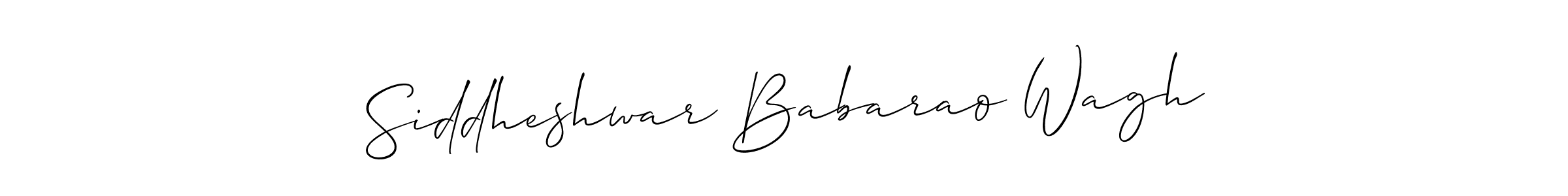 Design your own signature with our free online signature maker. With this signature software, you can create a handwritten (Allison_Script) signature for name Siddheshwar Babarao Wagh. Siddheshwar Babarao Wagh signature style 2 images and pictures png