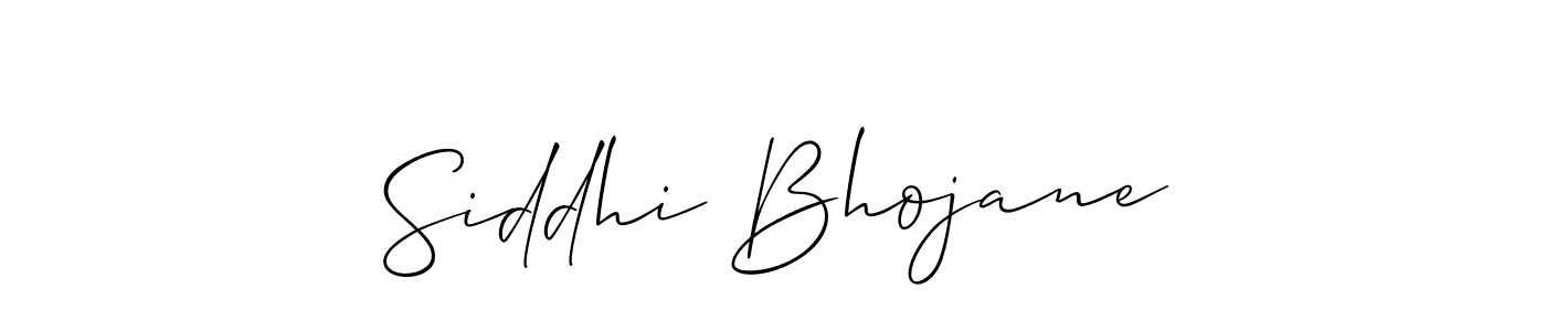 How to make Siddhi Bhojane name signature. Use Allison_Script style for creating short signs online. This is the latest handwritten sign. Siddhi Bhojane signature style 2 images and pictures png