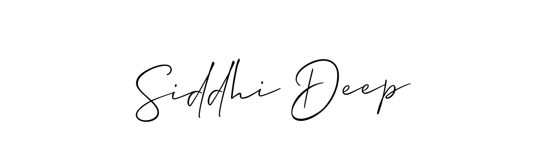 Siddhi Deep stylish signature style. Best Handwritten Sign (Allison_Script) for my name. Handwritten Signature Collection Ideas for my name Siddhi Deep. Siddhi Deep signature style 2 images and pictures png