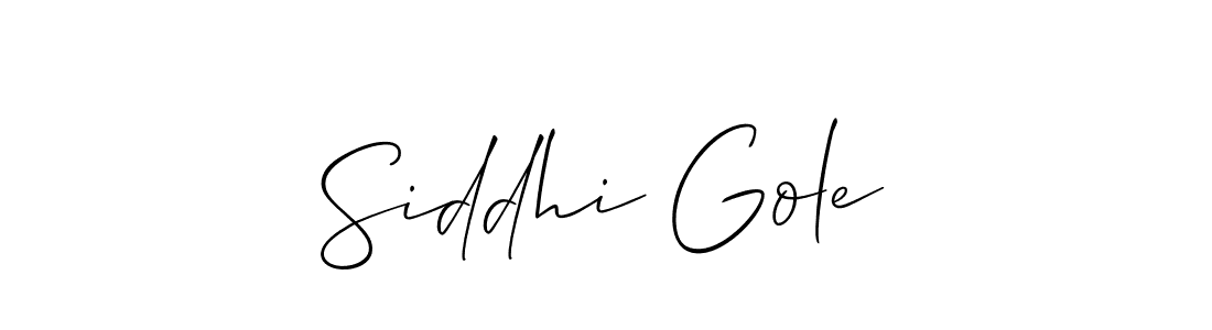 Also You can easily find your signature by using the search form. We will create Siddhi Gole name handwritten signature images for you free of cost using Allison_Script sign style. Siddhi Gole signature style 2 images and pictures png