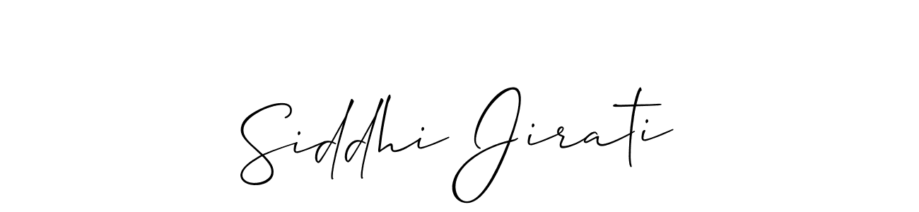 Also You can easily find your signature by using the search form. We will create Siddhi Jirati name handwritten signature images for you free of cost using Allison_Script sign style. Siddhi Jirati signature style 2 images and pictures png