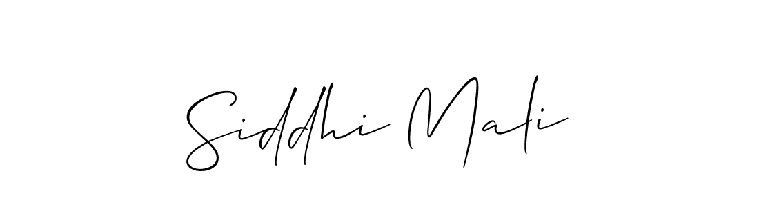 Also You can easily find your signature by using the search form. We will create Siddhi Mali name handwritten signature images for you free of cost using Allison_Script sign style. Siddhi Mali signature style 2 images and pictures png