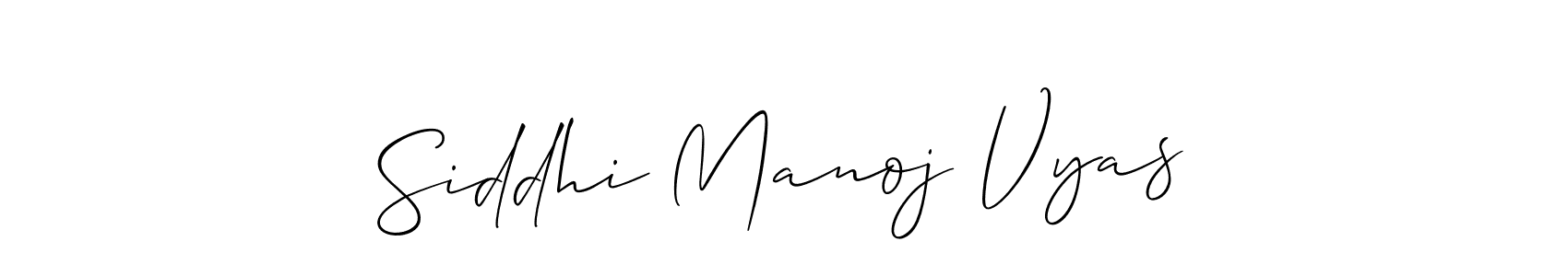 Make a short Siddhi Manoj Vyas signature style. Manage your documents anywhere anytime using Allison_Script. Create and add eSignatures, submit forms, share and send files easily. Siddhi Manoj Vyas signature style 2 images and pictures png