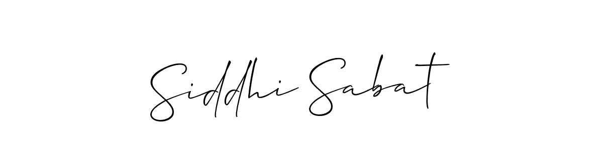 The best way (Allison_Script) to make a short signature is to pick only two or three words in your name. The name Siddhi Sabat include a total of six letters. For converting this name. Siddhi Sabat signature style 2 images and pictures png