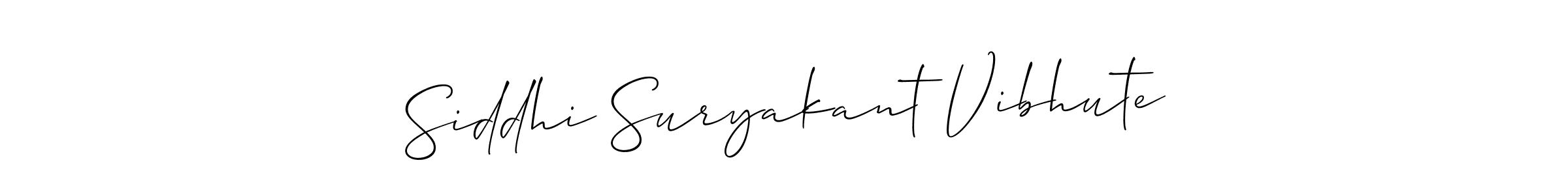 Make a short Siddhi Suryakant Vibhute signature style. Manage your documents anywhere anytime using Allison_Script. Create and add eSignatures, submit forms, share and send files easily. Siddhi Suryakant Vibhute signature style 2 images and pictures png