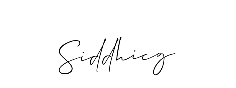 How to make Siddhicg name signature. Use Allison_Script style for creating short signs online. This is the latest handwritten sign. Siddhicg signature style 2 images and pictures png