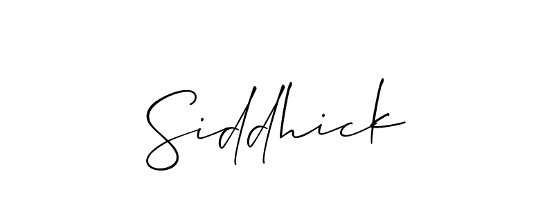 Best and Professional Signature Style for Siddhick. Allison_Script Best Signature Style Collection. Siddhick signature style 2 images and pictures png