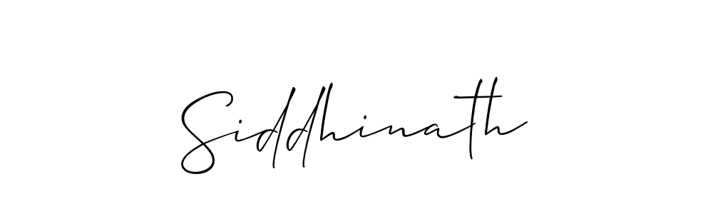 Create a beautiful signature design for name Siddhinath. With this signature (Allison_Script) fonts, you can make a handwritten signature for free. Siddhinath signature style 2 images and pictures png