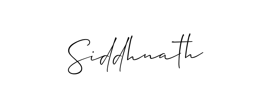 Make a beautiful signature design for name Siddhnath. With this signature (Allison_Script) style, you can create a handwritten signature for free. Siddhnath signature style 2 images and pictures png