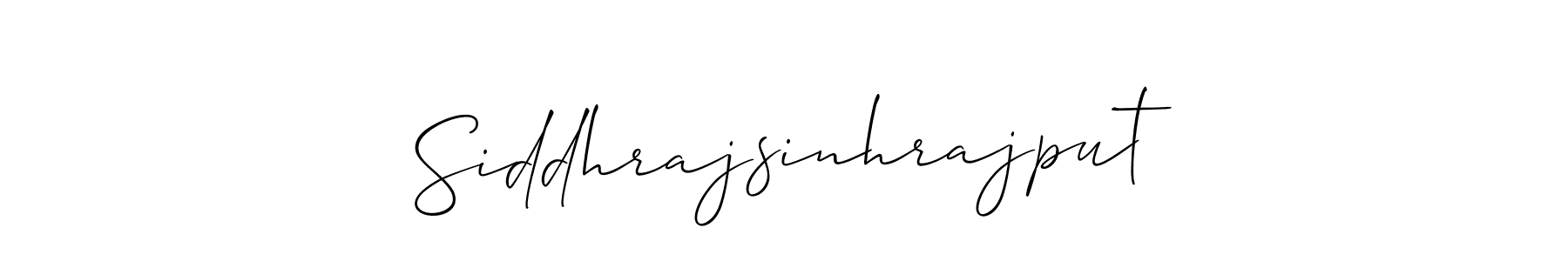 Use a signature maker to create a handwritten signature online. With this signature software, you can design (Allison_Script) your own signature for name Siddhrajsinhrajput. Siddhrajsinhrajput signature style 2 images and pictures png