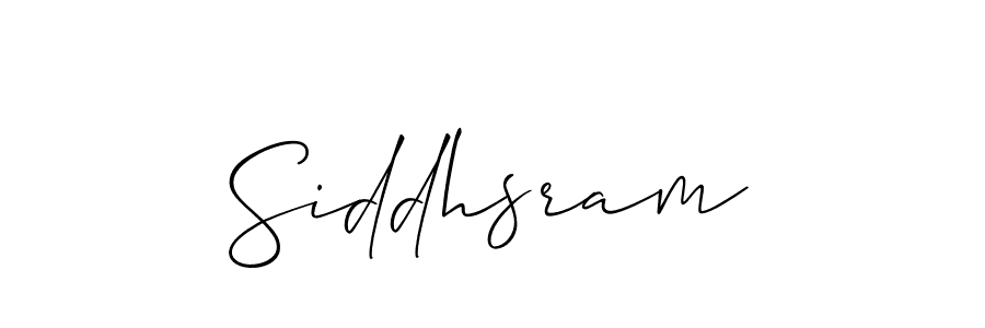Also we have Siddhsram name is the best signature style. Create professional handwritten signature collection using Allison_Script autograph style. Siddhsram signature style 2 images and pictures png