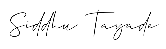 Explore multiple handwriting variations for Siddhu  Tayade including this stunning Allison_Script design. Free to use across all platforms. Siddhu  Tayade signature style 2 images and pictures png