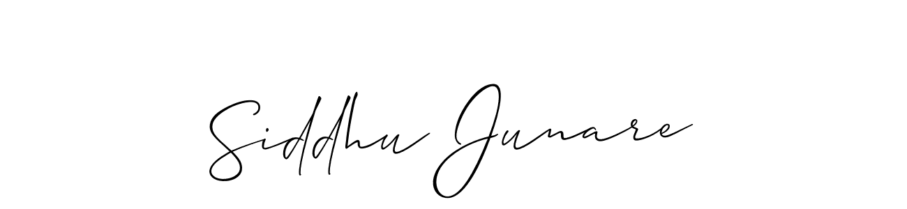 You should practise on your own different ways (Allison_Script) to write your name (Siddhu Junare) in signature. don't let someone else do it for you. Siddhu Junare signature style 2 images and pictures png