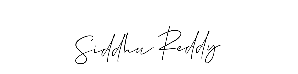 Use a signature maker to create a handwritten signature online. With this signature software, you can design (Allison_Script) your own signature for name Siddhu Reddy. Siddhu Reddy signature style 2 images and pictures png