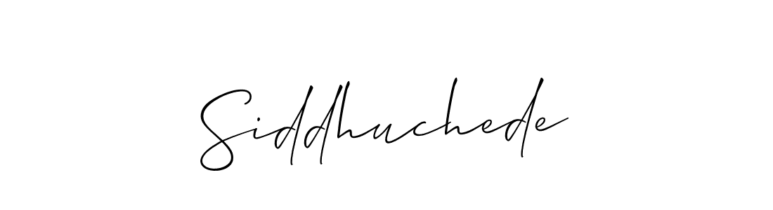 You should practise on your own different ways (Allison_Script) to write your name (Siddhuchede) in signature. don't let someone else do it for you. Siddhuchede signature style 2 images and pictures png