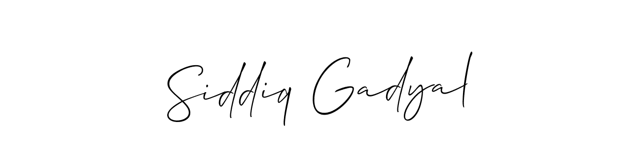 Once you've used our free online signature maker to create your best signature Allison_Script style, it's time to enjoy all of the benefits that Siddiq Gadyal name signing documents. Siddiq Gadyal signature style 2 images and pictures png