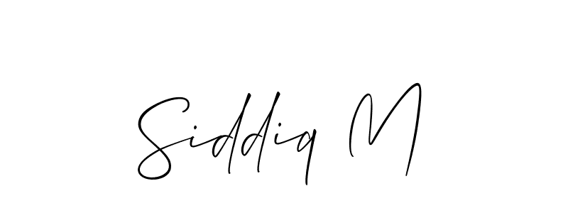 Also You can easily find your signature by using the search form. We will create Siddiq M name handwritten signature images for you free of cost using Allison_Script sign style. Siddiq M signature style 2 images and pictures png