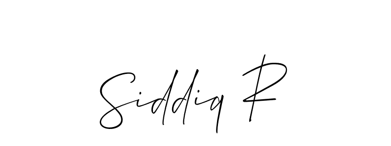 Design your own signature with our free online signature maker. With this signature software, you can create a handwritten (Allison_Script) signature for name Siddiq R. Siddiq R signature style 2 images and pictures png