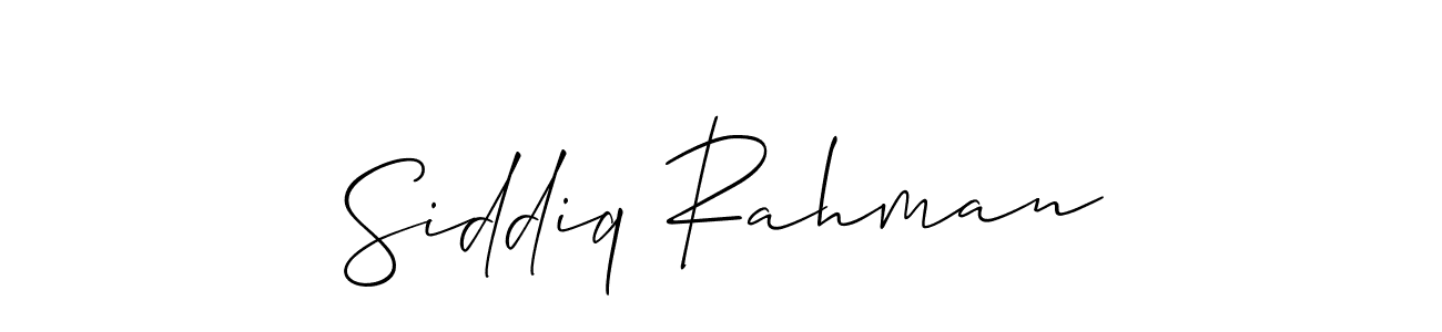 Make a short Siddiq Rahman signature style. Manage your documents anywhere anytime using Allison_Script. Create and add eSignatures, submit forms, share and send files easily. Siddiq Rahman signature style 2 images and pictures png