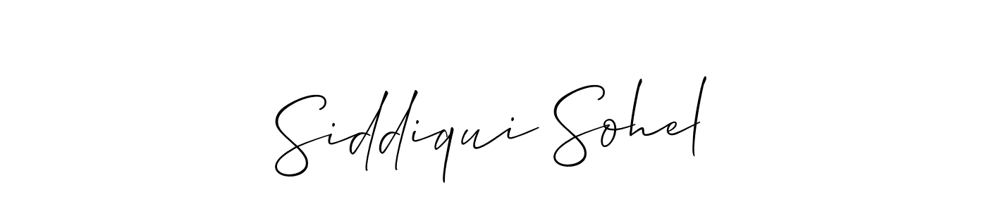 You should practise on your own different ways (Allison_Script) to write your name (Siddiqui Sohel) in signature. don't let someone else do it for you. Siddiqui Sohel signature style 2 images and pictures png