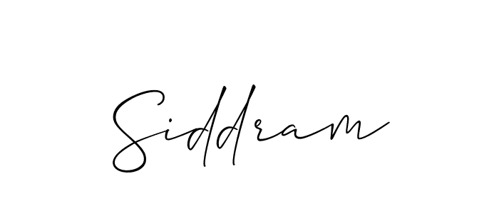The best way (Allison_Script) to make a short signature is to pick only two or three words in your name. The name Siddram include a total of six letters. For converting this name. Siddram signature style 2 images and pictures png