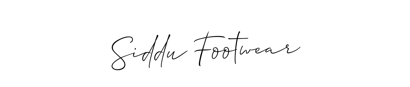 It looks lik you need a new signature style for name Siddu Footwear. Design unique handwritten (Allison_Script) signature with our free signature maker in just a few clicks. Siddu Footwear signature style 2 images and pictures png