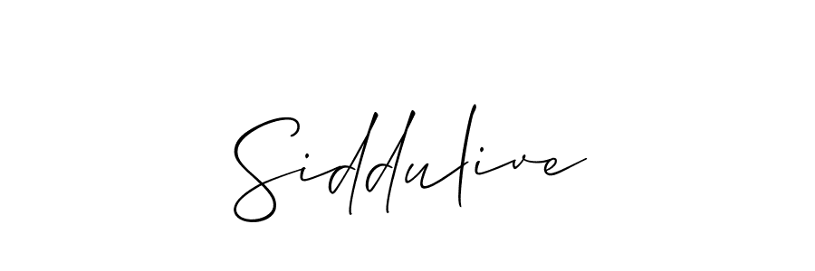 Best and Professional Signature Style for Siddulive. Allison_Script Best Signature Style Collection. Siddulive signature style 2 images and pictures png
