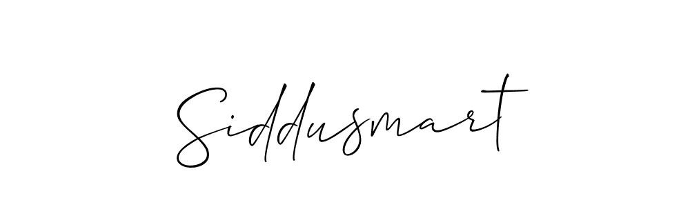 Make a beautiful signature design for name Siddusmart. Use this online signature maker to create a handwritten signature for free. Siddusmart signature style 2 images and pictures png